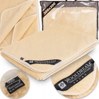 Prostěradlo Prostěradlo tradiční Wooldream vlna 200 x 200 cm