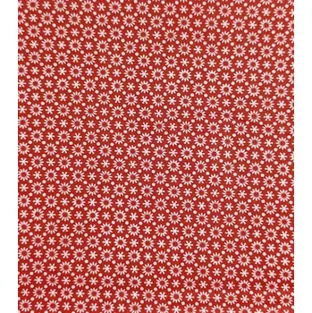 Bavlněná látka mini kopretinky na červené plátno 142 cm | RTex
