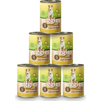 5+1 Yoggies Krůtí a telecí konzerva s jablky 400 g