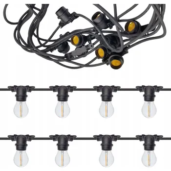 IP kamera Světelný řetěz Kobi 2000 cm do sítě černý