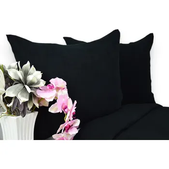 Povlečení Froté Povlečení 160x200 černé KOBI