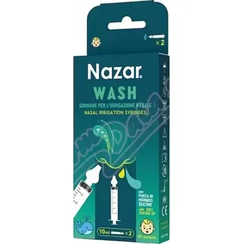 Lék na kašel, rýmu a nachlazení NAZAR Wash Stříkačky na výplach nosu 10ml 2ks