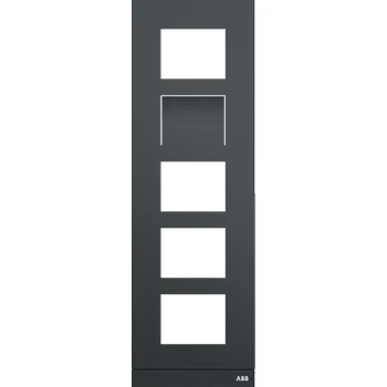 vypínač a zásuvka ABB Kryt VIDEO tabla, velikost 1/5 (135 mm), antracit