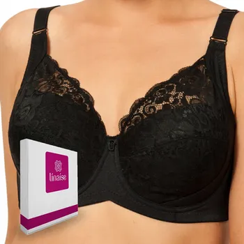Dámské spodní prádlo Linaise podprsenka polovyztužená černá velikost 90B