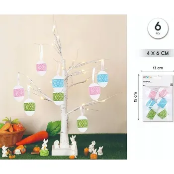 Velikonoční dekorace Velikonoční závěs z textilie vajíčko