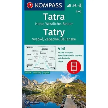 Tatra - Hohe, Westliche, Belaer (Tatry - Vysoké, Západné, Belianske) 1:50 000 / turistická