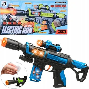 VELKÁ PUŠKA PISTOLE 35 CM NA BATERIE S PÁROU SVĚTLO 3D ZVUK SVÍTÍCÍ