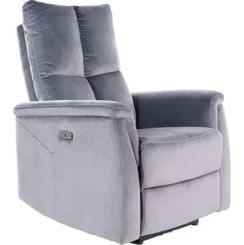Křeslo Relaxační křeslo NEPTUN velvet šedá