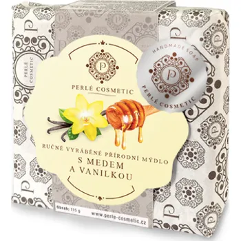 Mýdlo Ručně vyráběné mýdlo PERLÉ NATURAL MED a VANILKA 115 g