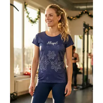 Dámské tričko Altisport VOJ/ALWVN8TR06 TMAVĚ MODRÁ S