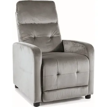 Křeslo Relaxační křeslo OTUS velvet šedé