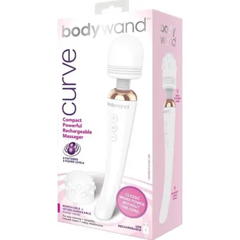 Vibrátor Bodywand Curve Rechargeable Wand Massager White