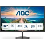 Monitor 32 palců AOC Q32V4 2K IPS 75Hz 4ms DisplayPort HDMI reproduktory