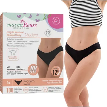 Menstruační kalhotky Masmi Menstruační kalhotky MODERN s nízkým pasem, velikost M