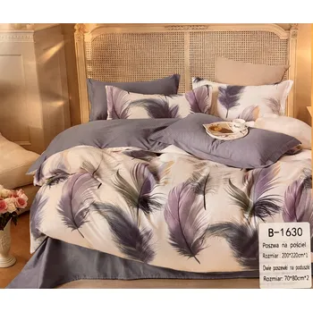 Povlečení Sada povlečení 100% bavlna Mengtianzi B-1630 bílá s peřím 160 x 200 3 ks