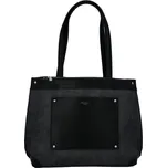 Velká a prostorná dámská koženková taška Nathalie, černá