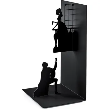 Zarážka na knihu Zarážka na knihy, romeo & julie, černá barva, 17x10x8,5