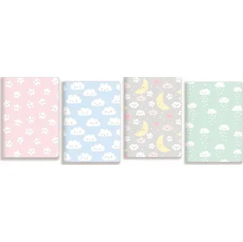 Zápisník Školní Zápisník A5/32 listů BAREVNÝ DĚTSKÝ PEVNÝ Kvalitní Notes na Studium