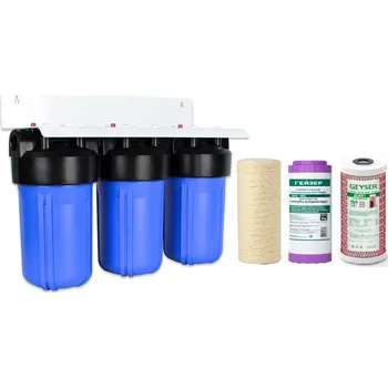 Ochranný vodní filtr Trojitá víceúčelová filtrace GEYSER Big Blue 10"x4,5"