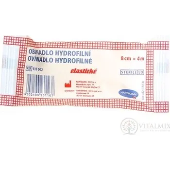 Hartmann Obinadlo hydrofilni sterilni elastické 8cm x 4 m