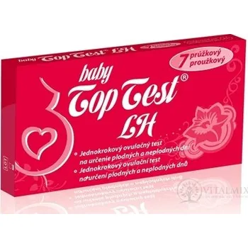 Diagnostický test Baby Top Test LH ovulační - 7 proužkový jednokrokový 7 ks