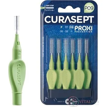 Zubní kartáček CURASEPT PROXI PREVENTION P09 Zelené mezizubní kartáčky 6 ks