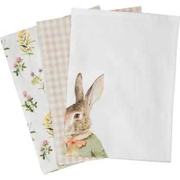 Utěrka LIVARNO® Kuchyňské utěrky, 50 x 70 cm, 3 kusy (béžová)