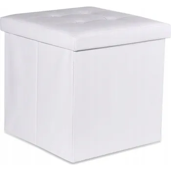 Taburet Oskar čalouněný Taburet bílý