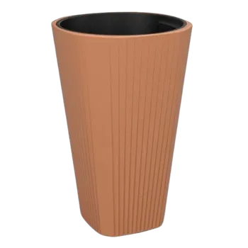 Květináč LAMELA MUZA květináč terakota 39x39x61cm