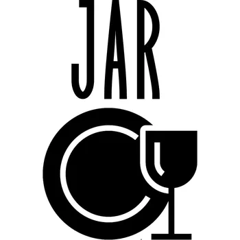 Dóza na potraviny Označto Štítek/nálepka do koupelny Jar - SLIM s obrázkem Barva písma: Černá