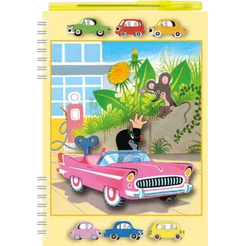 Krtek - Zápisník A5 s efektem 3D + pero