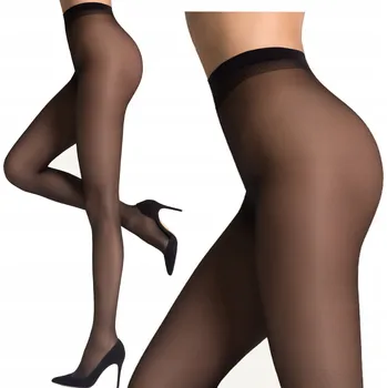 Dámské punčochy Punčocháče Dámské 40 DEN Bez kalhotek Klasické Polomatné Černé Legs 3-M