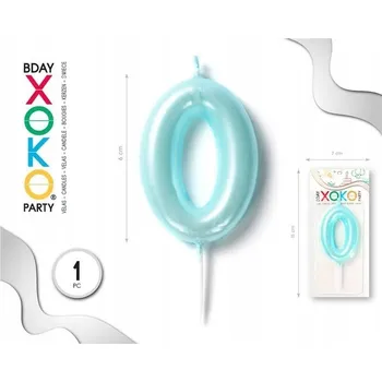 Dortová svíčka Svíčka číslice 0 – dekorace na dort