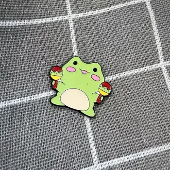 Pinarna.cz - Odznáček Žába s maracas (rumba koulemi)