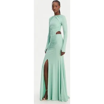 Dámské šaty Just Cavalli Večerní šaty 80PAO922 J0253 Zelená Slim Fit 48