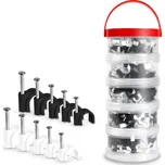 Connect IT Cable Clip příchytky na kabely, černá/bílá - 700 ks