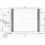 MAGNETI MARELLI Kondenzátor klimatizace MAG 350203789000