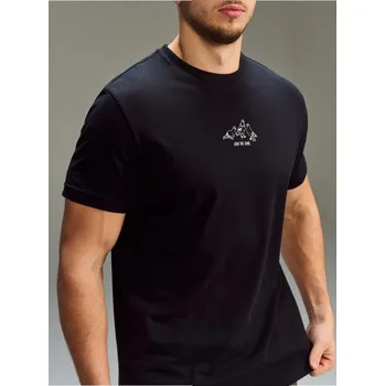 Sinsay - Bavlněná košilka s potiskem - černá - 244HL-99X - 244HL-99X-2XL