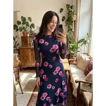 Dámské šaty Sinsay - Maxi šaty s výstřihem na zádech a květinovým vzorem - vícebarevná - 169GY-MLC - 169GY-MLC-XXL