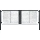 PILECKÝ Brána dvoukřídlá zahradní IDEAL II 3605 x 1200 mm RAL 7016 antracit