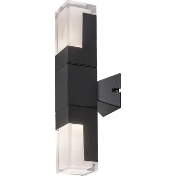 Venkovní osvětlení Venkovní nástěnné svítidlo Rabalux černé, integrovaný LED zdroj 0 W