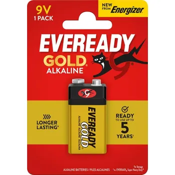 Článková baterie Eveready Gold 9 V - alkalická baterie