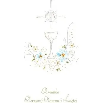 Encyklopedie Karnet Komunia Kielich niebieski MAK