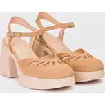 WONDERS dámské sandály béžové camel