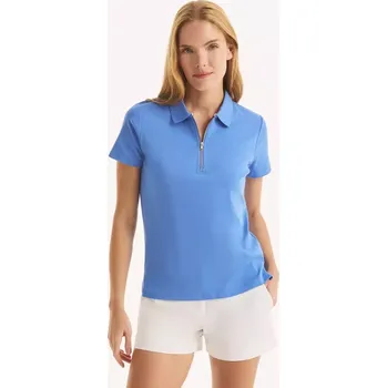 Dámské oblečení NAUTICA dámské polo tričko Zip-Up modré XS
