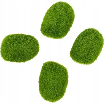 Obraz Dekorativní kameny s imitací mechu Velikonoce jaro 4 ks 5902934237703