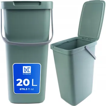 Odpadkový koš KADAX ODPADKOVÝ KOŠ NÁDOBA NA ODPAD 20L KYBLÍK NA TŘÍDĚNÍ S UCHEM