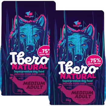Ibero Natural Dog Medium Adult - 2x3kg