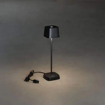 Venkovní osvětlení Konstsmide Nabíjecí přenosná lampička Capri Mini černá, Konstsmide