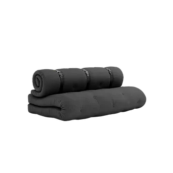 Pohovka KARUP Rozkládací dvoumístná pohovka BUCKLE UP OUT tmavě šedá 140 cm